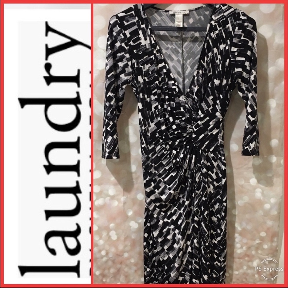 Laundry By Design Faux wrap dress